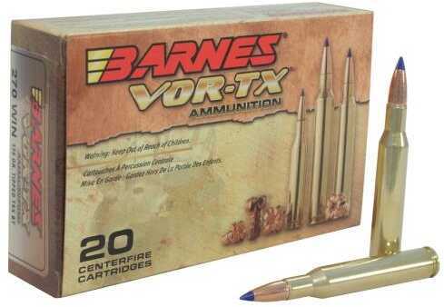 270 Winchester 20 Rounds Ammunition Barnes 130 Grain TSX