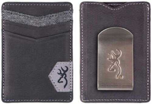 Signature Products Group Browning Buckmark Front Pocket Wallet Black Leather
