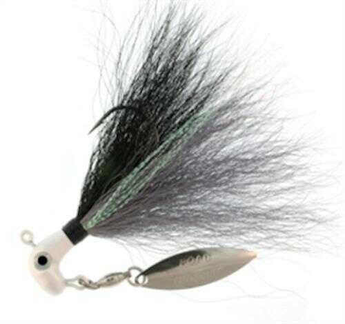 Blakemore Bucktail Pro Pearl Grey Throat Black 3/8oz-img-0