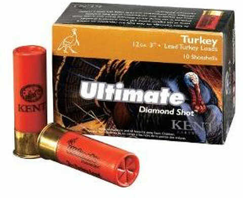 12 Gauge 10 Rounds Ammunition Kent Cartridges 3 1/2" 2 1/4 oz Lead #5