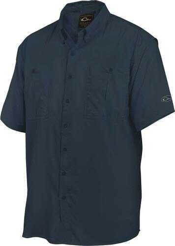 Systems Flyweight Shirt with Vented Back Short Sleeve, Large, Navy