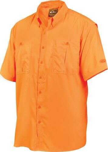 Systems Flyweight Shirt with Vented Back Short Sleeve, Large, Orange