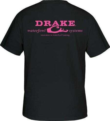 Drake SS Logo T Shirt Black/Pink
