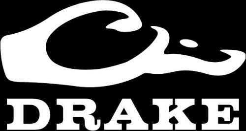 Drake Waterfowl Logo Ls T Shirt White