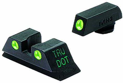 Mako Group Mepro Night Sights for Glock 9/357/45g Green/Green Fixed ML10224