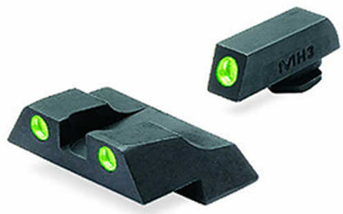 Meprolight Night Sight Fixed Set Green/Green for Glock 26 & 27
