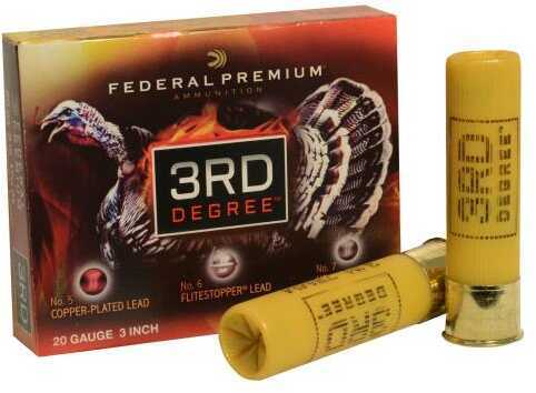20 Gauge 5 Rounds Ammunition Federal Cartridge 3" 1 3/8 oz Multi-Shot #5 6 7