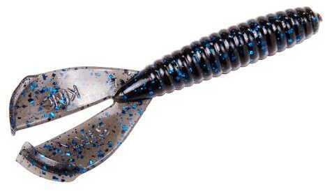 Strike King Lures Rage Twintail Grub 4" 8Pk Blkblu