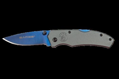 Sarge Blue Electro Lock Back Folder-img-0