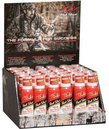 Tinks Hot Shot #69 Doe-in-Rut Mist 30-Piece Display Of Ounce Shots Md: W5310D30