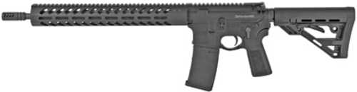 HM Defense DefenderM5L Semi-Auto AR15 223 Rem 16" Monobloc Barrel Mid length Gas System With Integral Block 1:8 Twist Muzzle Brake Black Anodized Finish 15" Free Float Rail M-lok Polymer Grip And Collapsible Stock 1-30R Mag