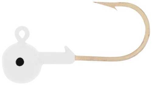 H&H Lure H&H Round Jig Head 1/8 10pk White Md#: R1810-02