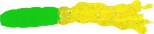 H&H Lure H&H Solid Body Crappie Tube 1 1/2 20pk Green/Chartreuse Glittert Tail Md#: SBT10-07