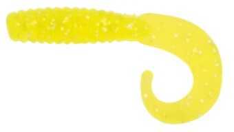 H&H Lure H&H Salty Grub Curl Tail 3in 10pk Chartreuse Glitter Md#: SCT310-02