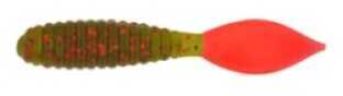 H&H Lure H&H Salty Grub 3in 10pk Avocado/Red Glitter/Fire Tail Md#: SG310-12