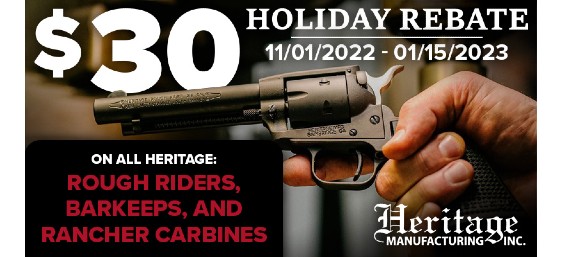Heritage $30 Holiday Rebate