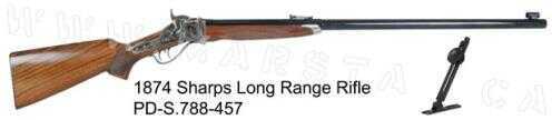 Pedersoli 1874 Sharps Long Range Rifle 45-70 Government Caliber 34" Barrel Md: S.788-457