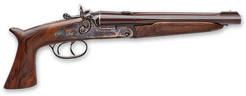 IFG Pedersoli 45 Colt pistol, 10 in barrel, 2 rd capacity, Ramp Front and Rear Leaf sight, walnut wood finish
