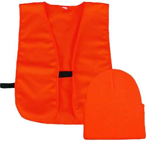Outdoor Cap Watch and Vest Combo Blaze Orange Model: BLZKVST-80101-img-0