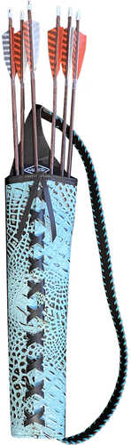 Neet Alligator Embossed Back Quiver RH Turquoise