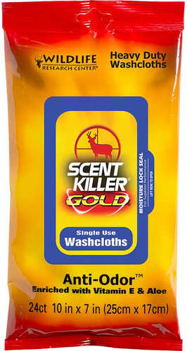 Wildlife Research Scent Killer Gold HD Washcloths 12 pk.