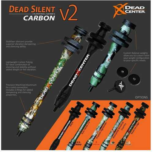 Dead Center Silent Carbon Xs Stabilizer Gray 10 In. Model: Dshcxs-10-gry