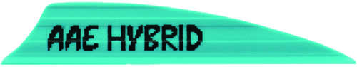AAE Hybrid 2.0 Shield Cut Vanes Teal 50 pk. Model: HY20TL50