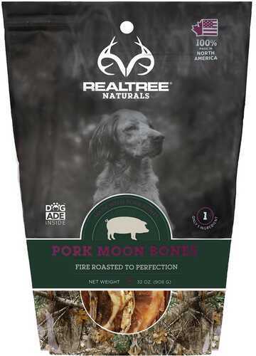 Realtree Naturals Premium Dog Treats Pork Moon Bones Model: 60033