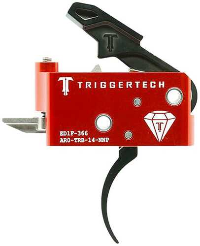 TriggerTech AR15 Diamond Two Stage Triggers PVD Black Pro Curved