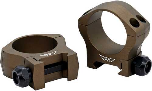 Warne Mountain Tech Scope Rings Burnt Bronze 30mm Low