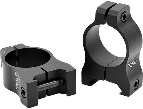 Warne Vapor Aluminum Scope Rings Matte Black 1 in. Medium