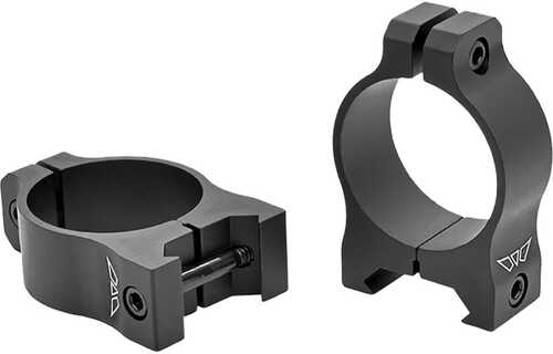 Warne Vapor Aluminum Scope Rings Matte Black 30mm Low