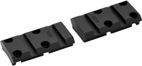 Warne Vapor Aluminum Base Set Matte Black Browning X-bolt