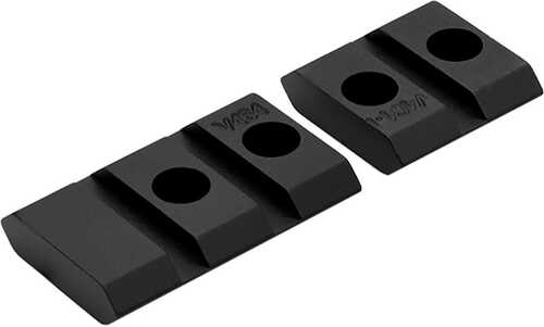 Warne Vapor Aluminum Base Set Matte Black <span style="font-weight:bolder; ">Marlin</span> Lever Action 336, <span style="font-weight:bolder; ">1894</span> and 1895