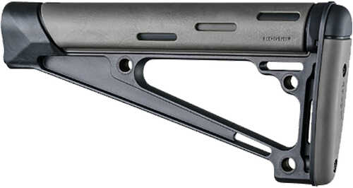 Hogue OverMolded Fixed Buttstock Gray fits A2 Buffer Tube