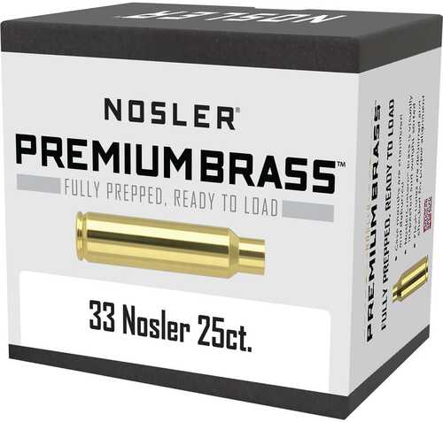 Nosler Custom Brass 33 Nosler25 pk. Model: 10222