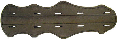 Earle W. Bateman and Company Top Grain 4 Strap Leather Armguard Brown 12 in.