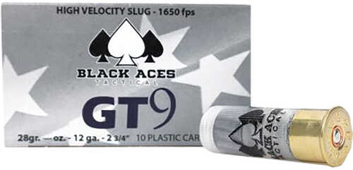 Black Ace Tactical Gt9 Slugs 12 Ga. 2 3/4 In. 1.2 Oz. 10 Round.