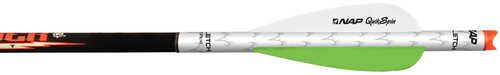 New Archery Products Quikfletch QuickSpin Fletch Rap White and Green 2 in.