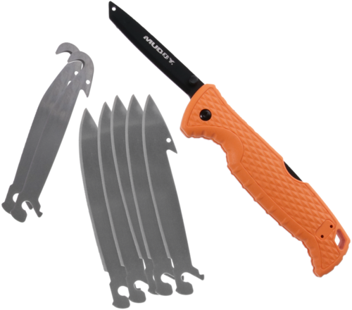 Muddy Swap Knife Orange With 5 Blades Model: Mud-fl-35rb5z