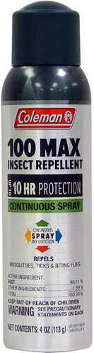 Coleman Max Insect Repellent 4oz - 100% Deet Con-img-0