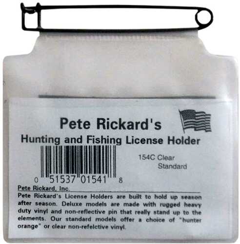 Rickards Hunting License Holder Clear Model: 154C