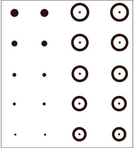 Gunstar Chubbie Target Reticle Set Black Model: 1402699