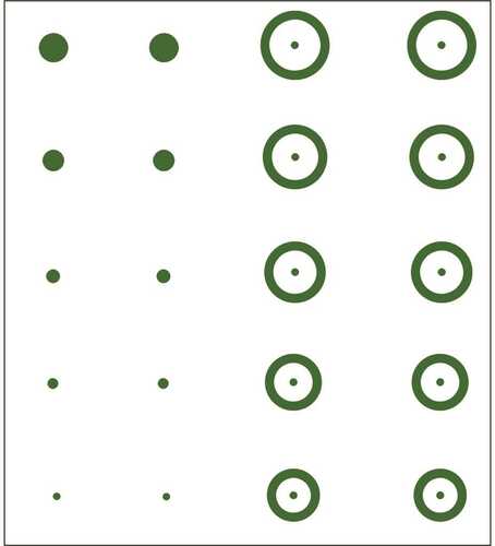 Gunstar Chubbie Target Reticle Set Green Model: 1402700