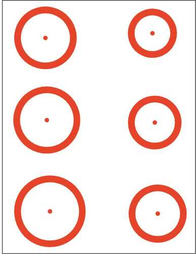 Gunstar Magnum Target Reticle Set Orange Model: 1402704