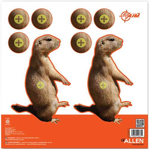 EzAim Prairie Dog Paper Target 8x8 12 pk. Model: 15210