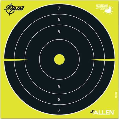 EzAim Splash Bullseye Paper Target 8x8 25 pk. Model: 15213