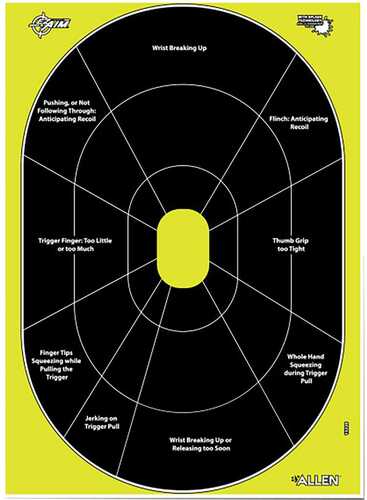 EzAim Splash Handgun Trainer Paper Target 12x18 8 pk. Model: 15220