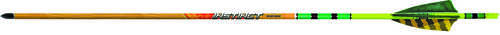 Black Eagle Instinct Traditional Arrows .005 350 Green/Yellow Feathers 6 pk.
