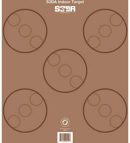 Click to see larger image. Maple Leaf S3DA 3D Target Face Brown ASA 25 pk.